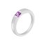 Anillo Marea en Plata de 1ª Ley Rodiada con Circonita Violeta en Talla Princesa